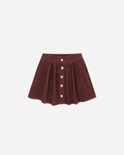 Load image into Gallery viewer, Rylee + Cru - Button Front Mini Skirt - Burgundy
