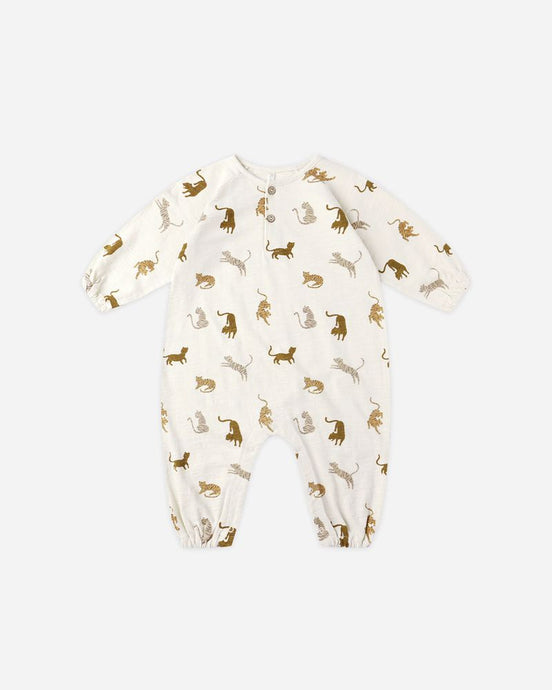 Rylee + Cru - Henley Jumpsuit - Tigers
