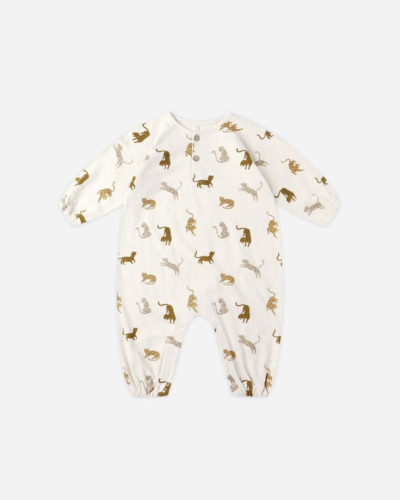 Rylee + Cru - Henley Jumpsuit - Tigers