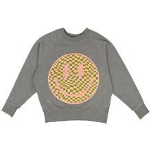 Load image into Gallery viewer, Tiny Whales - Happy Days Boxy Sweatshirt - Mineral Coal