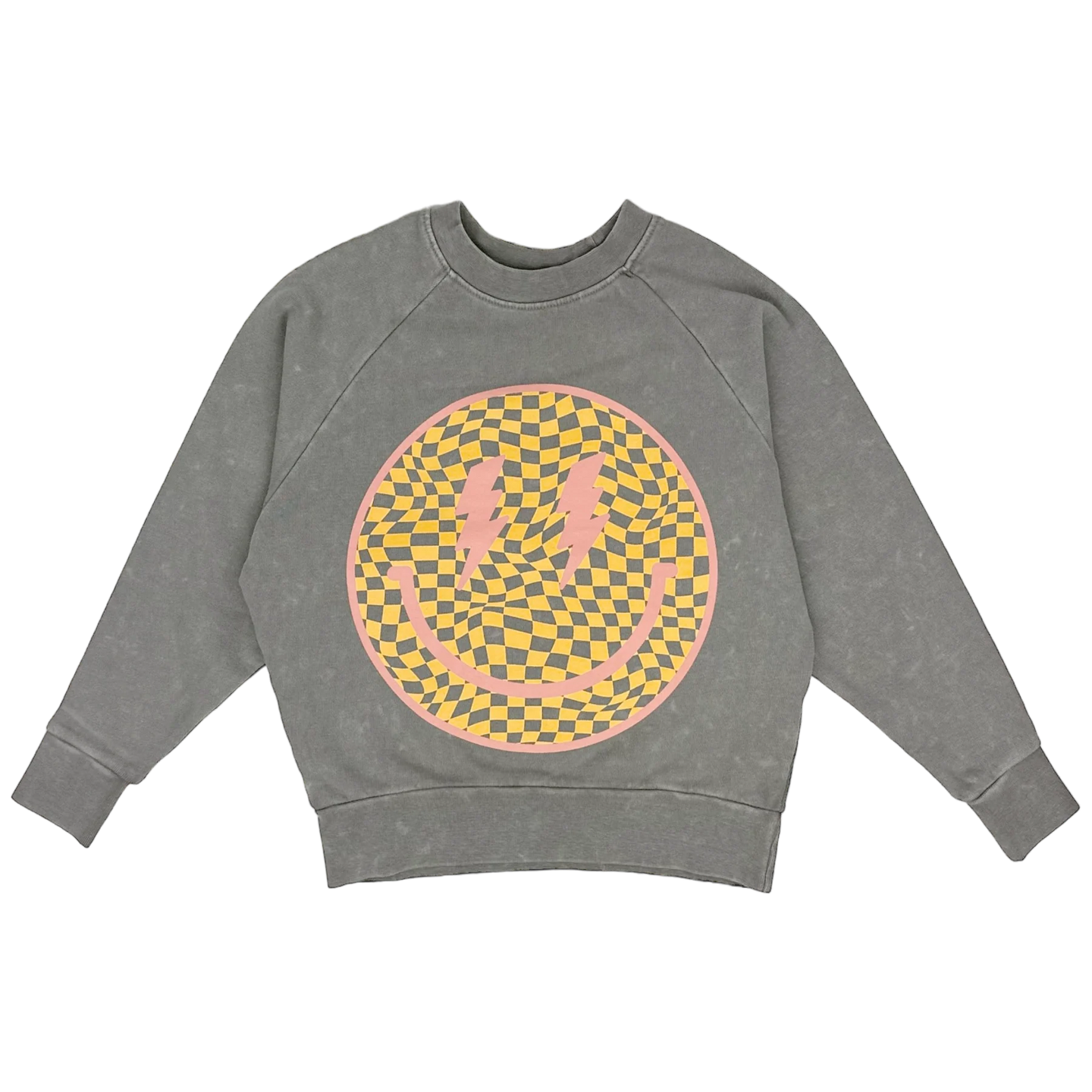 Tiny Whales - Happy Days Boxy Sweatshirt - Mineral Coal