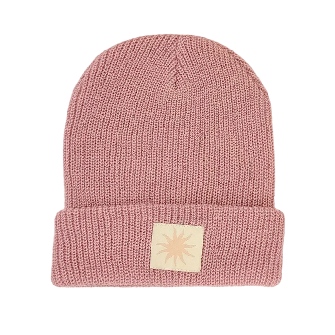 Tiny Whales - Here Comes The Sun Beanie - Rosewood