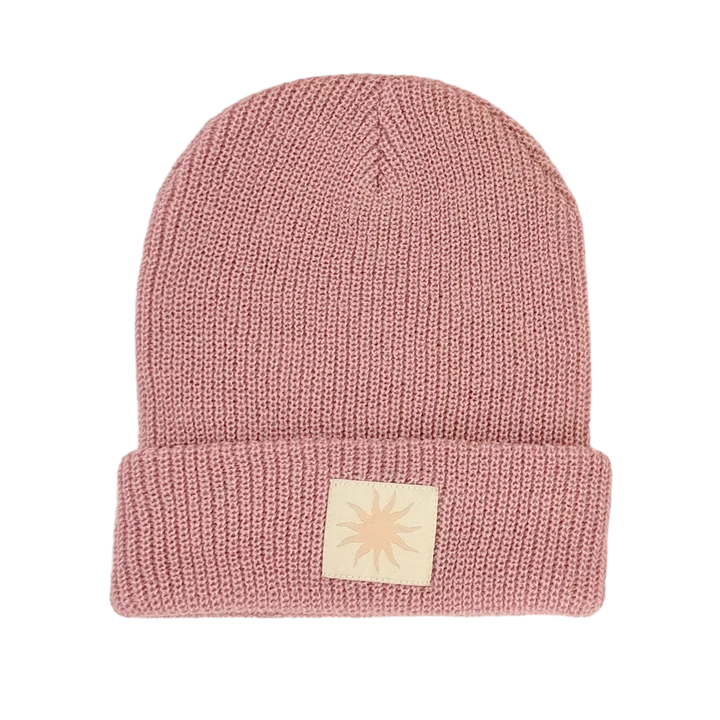 Tiny Whales - Here Comes The Sun Beanie - Rosewood