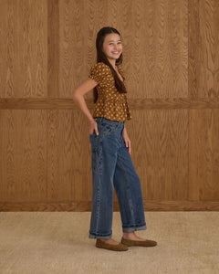 Rylee + Cru - Baggy Wide Leg Pant - Indigo Denim