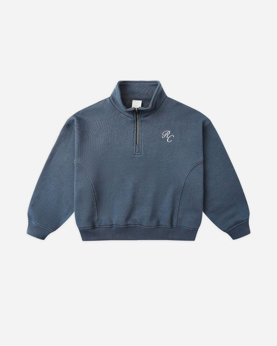 Rylee + Cru - Half Zip Sweatshirt - Navy