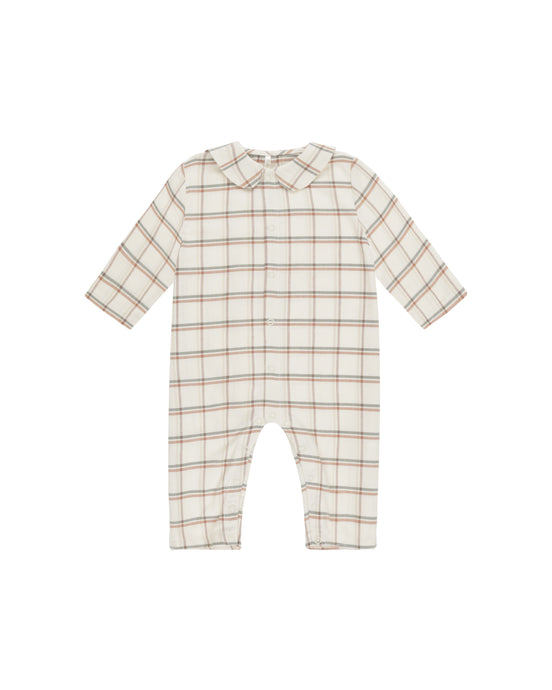 Rylee + Cru - Baby Pajama Romper - Holiday Plaid