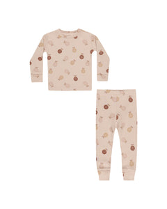 Rylee + Cru - Organic Long Sleeve Pajama Set - Ornaments