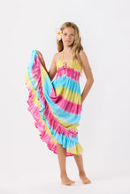 Load image into Gallery viewer, Tiare Hawaii - Girls Aila Dress - Rainbow Luna