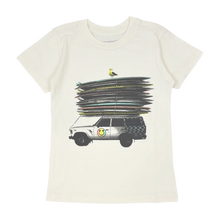 Load image into Gallery viewer, Tiny Whales - Lets Go Surf Tee Shirt - Natural