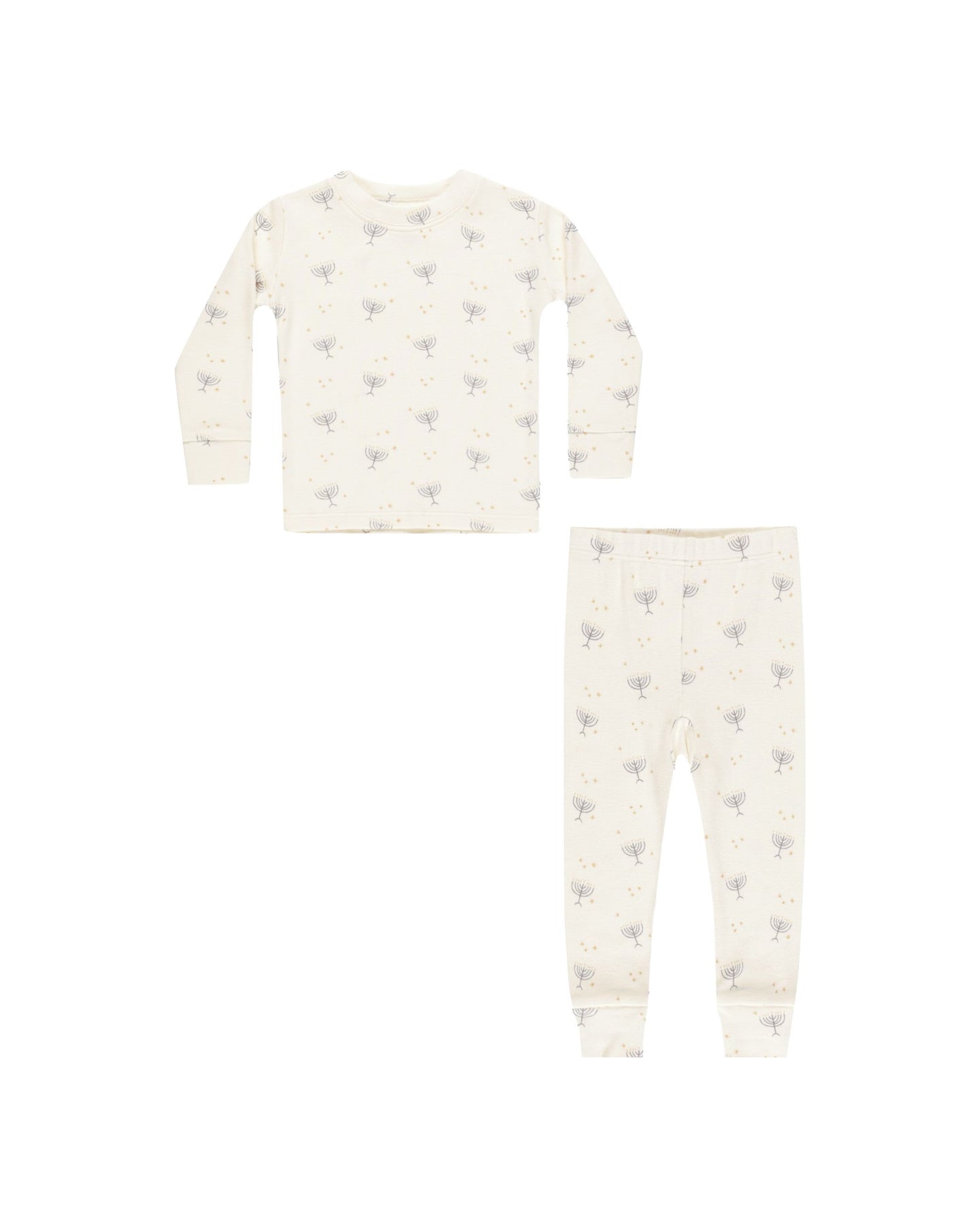 Rylee + Cru - Organic Long Sleeve Pajama Set - Hanukkah