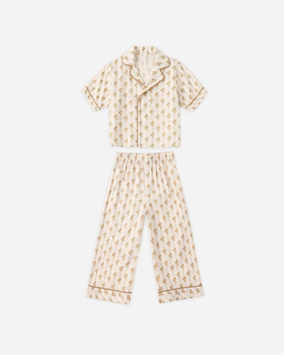 Rylee + Cru - Woven Pajama Set - Golden Bloom
