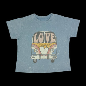 Tiny Whales - Love Bus - Girls Boxy Tee