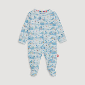 Magnetic Me - Magnetic Modal Footie - Blue Apres Chic
