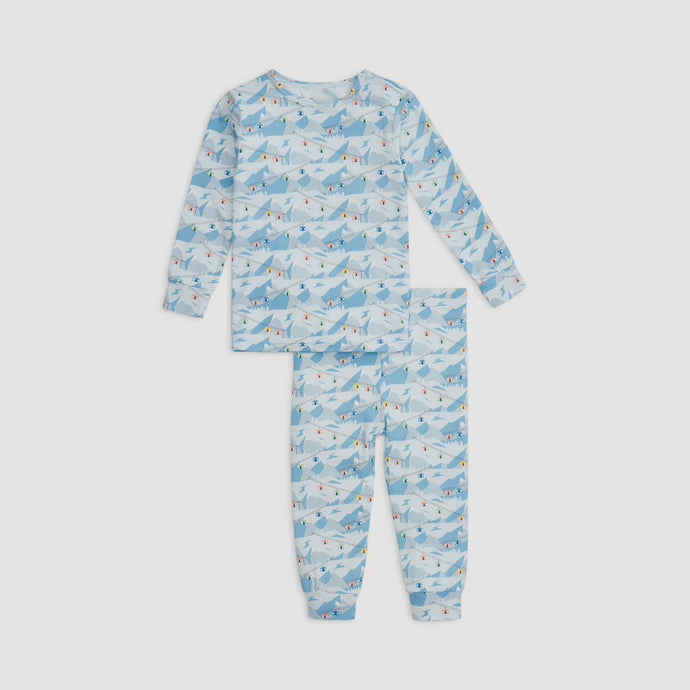 Magnetic Me - Modal L/S Pajama Set - Blue Apres Chic