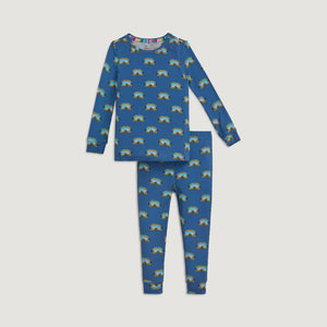 Magnetic Me - Modal L/S Pajama Set - Blue Powder Playtime