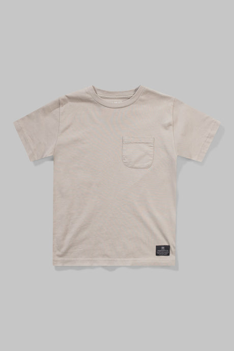 Mnstrkids - Boxer Pocket Tee - Washed Sand