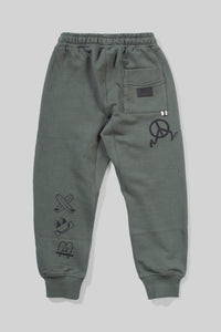 Mnstrkids - Lessgo Track Pant - Ocean Green