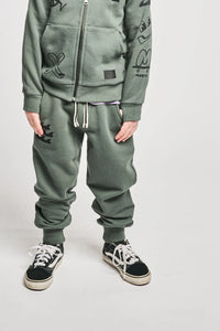 Mnstrkids - Lessgo Track Pant - Ocean Green
