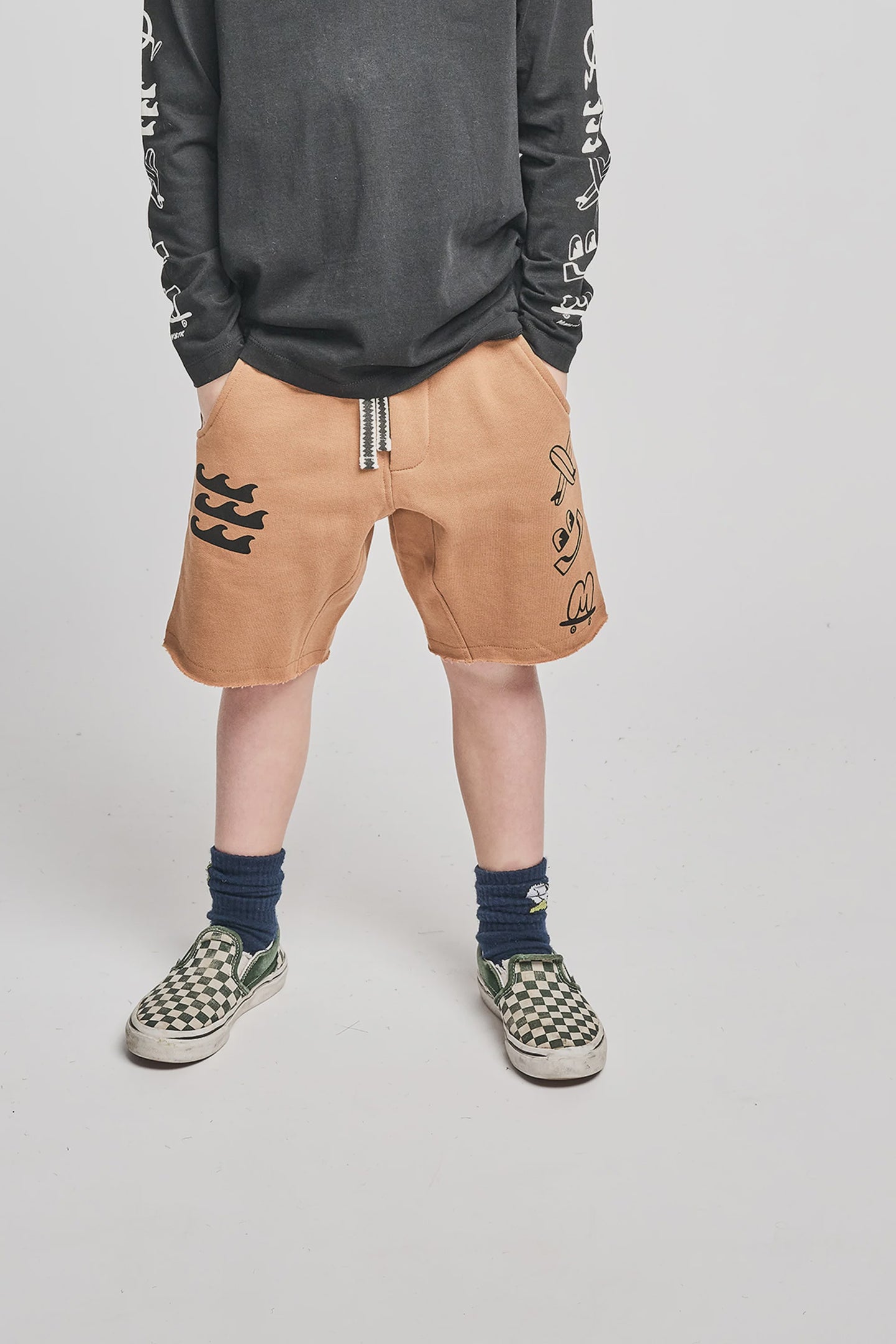 Mnstrkids - Branded Short - Almond