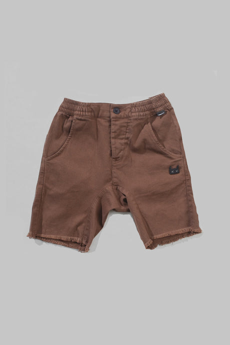 Mnstrkids - Beamer Denim Short - Chocolate