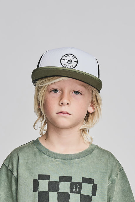 Mnstrkids - Skate Cap - Olivine/Wht/Blk