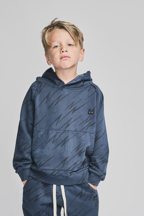 Mnstrkids - Zapper Hoody - Dk Denim