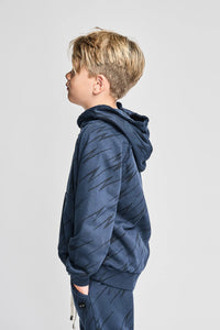 Mnstrkids - Zapper Hoody - Dk Denim