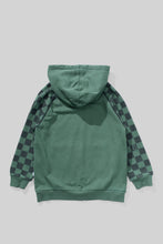 Load image into Gallery viewer, Mnstrkids - Raceallday Zip Hoody - Mid Green