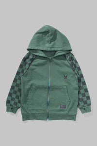 Mnstrkids - Raceallday Zip Hoody - Mid Green