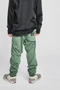 Mnstrkids - Stitched Up Pant - Washed Mid Green
