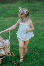 Load image into Gallery viewer, Wild Wawa - White Daisy Two Piece Set - Blue Gingham