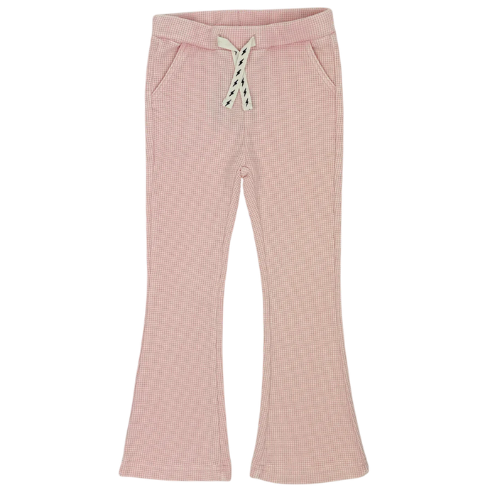 Tiny Whales - Moon Child Pants - Mineral Rose Waffle Thermal