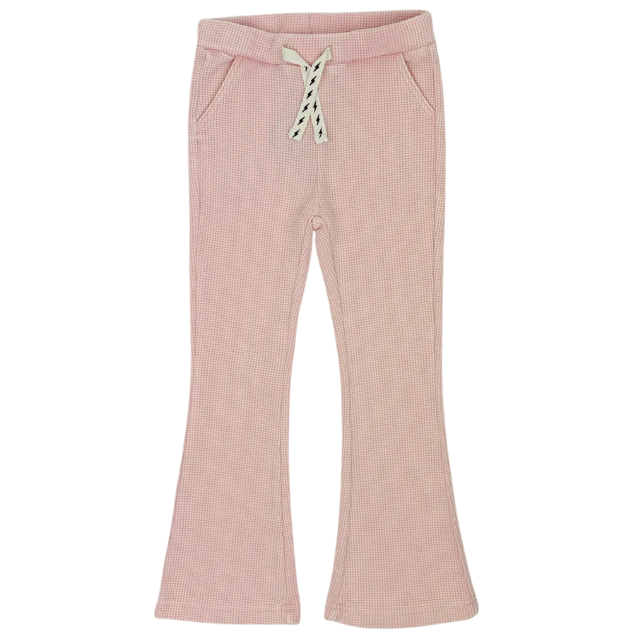 Tiny Whales - Moon Child Pants - Mineral Rose Waffle Thermal