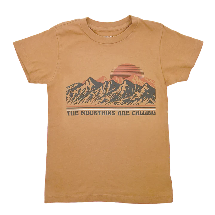 Tiny Whales - Mountains Are Calling T-Shirt - Rust