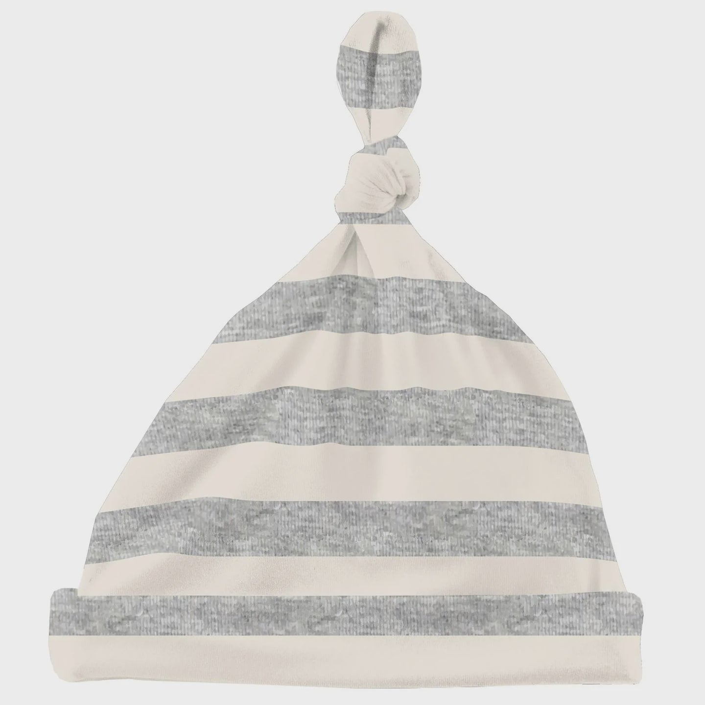Kickee Pants - Print Knot Hat - Heathered Mist Sweet Stripe