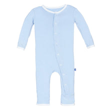 Load image into Gallery viewer, Kickee Pant - Applique Coverall With 2 Way Zipper - Pond I Love Dad