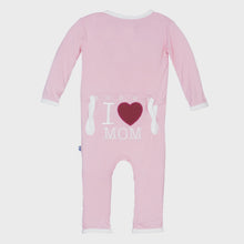 Load image into Gallery viewer, Kickee Pants - Applique Coverall With 2 Way Zipper - Lotus I Love Mom