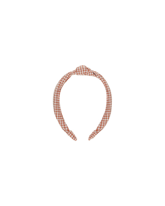 Rylee + Cru - Knotted Headband - Poppy Gingham