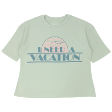 Load image into Gallery viewer, Tiny Whales - Need A Vacation Super Tee - Seafoam