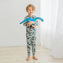 Load image into Gallery viewer, Kickee Pants - Print Long Sleeve Pajama Set - Dove Dino Museum