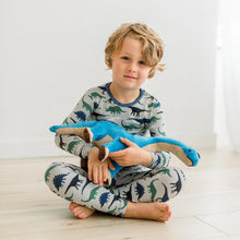 Load image into Gallery viewer, Kickee Pants - Print Long Sleeve Pajama Set - Dove Dino Museum