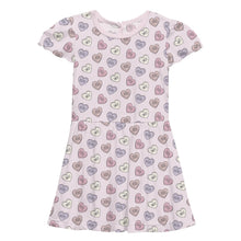 Load image into Gallery viewer, Print Flutter Sleeve Twirl Dress With Pockets - Candy Hearts