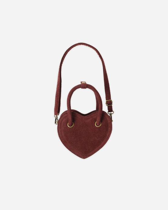 Rylee + Cru - Heart Purse - Burgundy