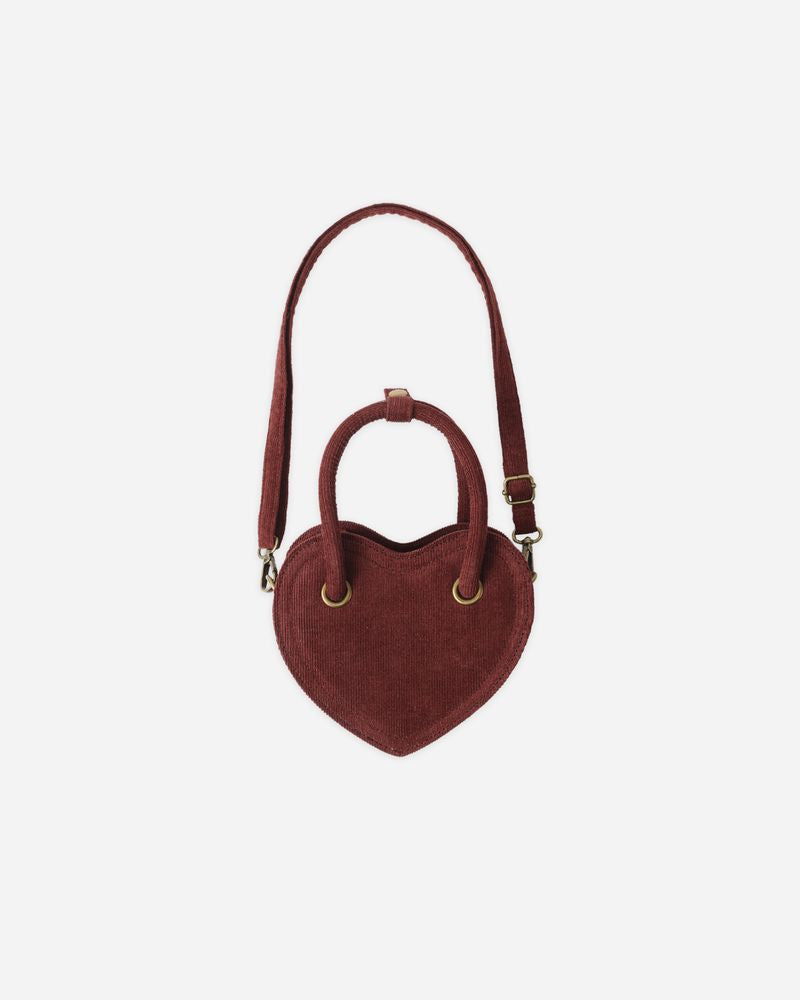 Rylee + Cru - Heart Purse - Burgundy