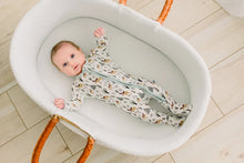 Load image into Gallery viewer, Kickee Pants - Print Footie with 2 Way Zipper - Natural Forest Moose