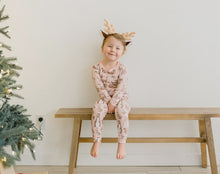 Load image into Gallery viewer, Kickee Pants - Print Long Sleeve Pajama Set - Baby Rose Scandinavian Animals