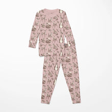 Load image into Gallery viewer, Kickee Pants - Print Long Sleeve Pajama Set - Baby Rose Scandinavian Animals