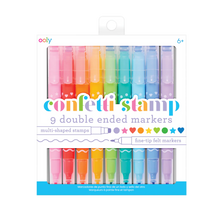Load image into Gallery viewer, Ooly - Confetti Stamp: Double Ended Markers - Set of 9