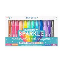 Load image into Gallery viewer, Ooly - Rainbow Sparkle: Watercolor Gel Crayons (Set of 12)