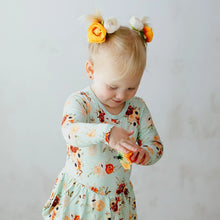 Load image into Gallery viewer, Kickee Pants - Print Long Sleeve Skirted One Piece - Aloe Fall Floral